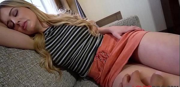  Sleeping Teen Hot Sister Touched By Perverted Brother-Serena Avery